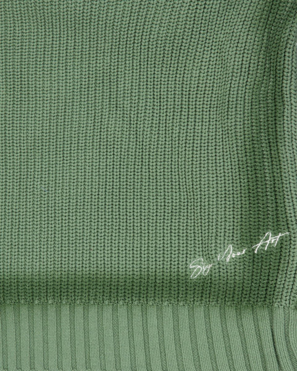 Green Knit Sweater