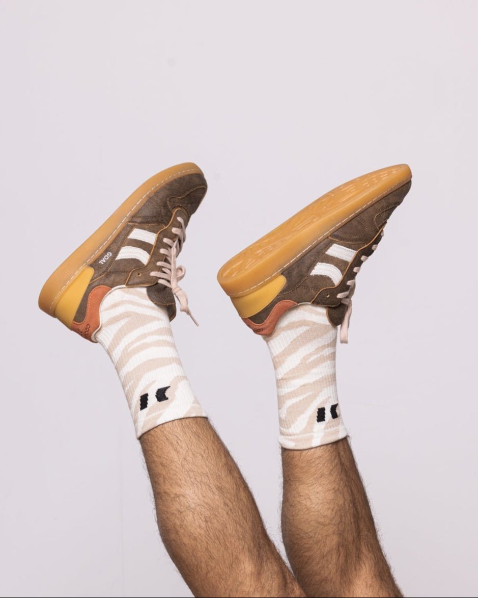 Zebra White Socks